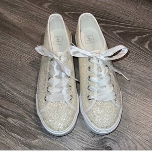 NWT Davids bridal Glitter Sneakers - size 8 (wedding or anything)